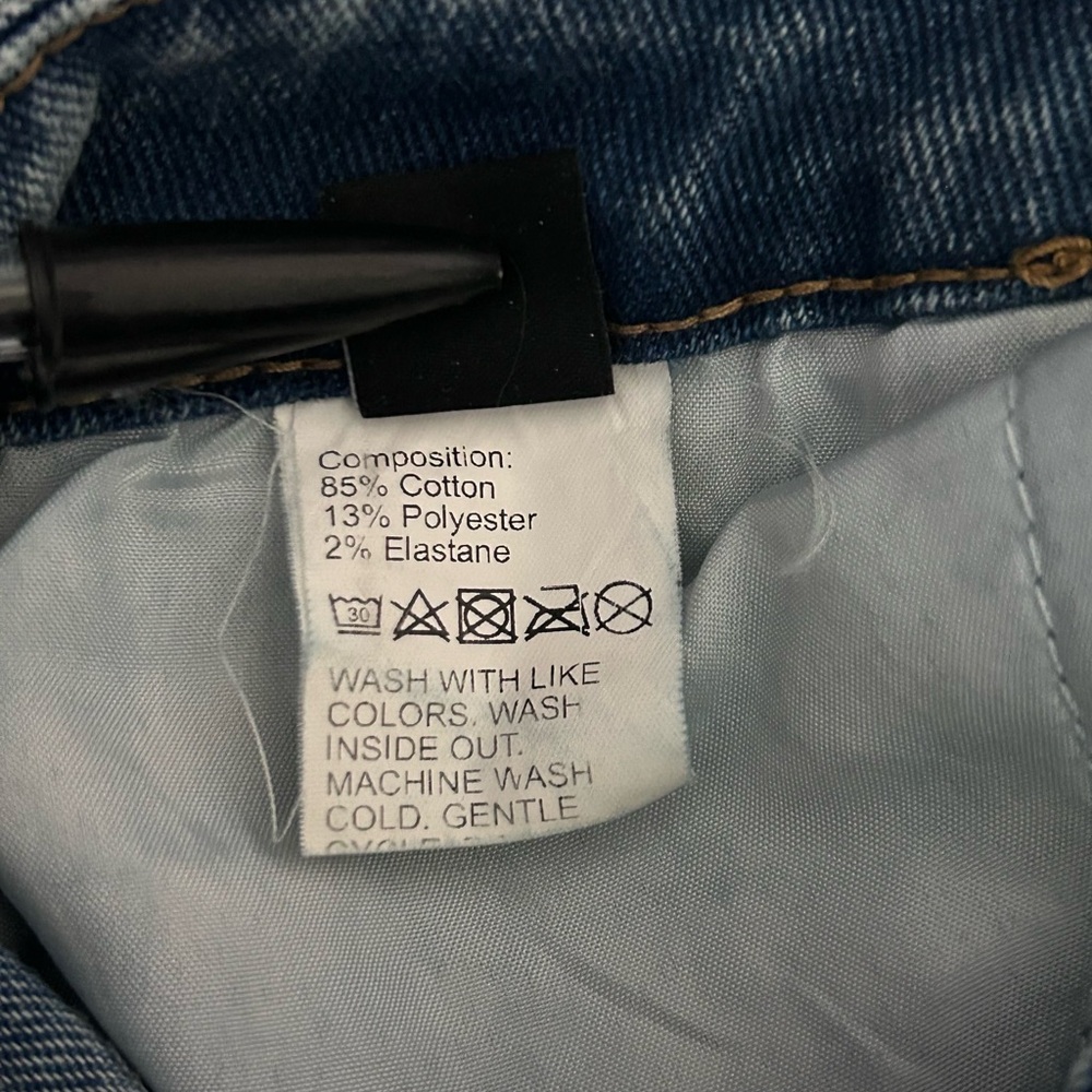 Medium Wash High Waist Straight Leg Jeans Size 26 - Picture 10 of 10